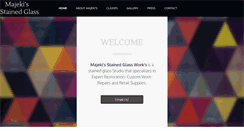 Desktop Screenshot of majekistainedglassworks.com