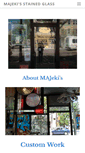 Mobile Screenshot of majekistainedglassworks.com